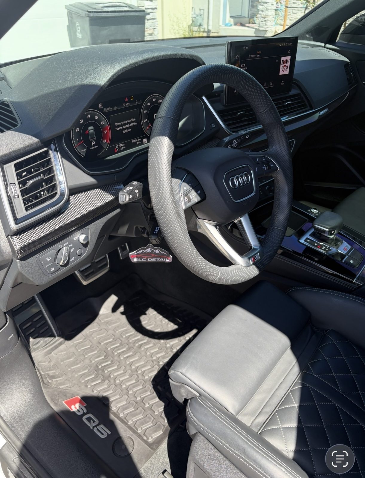 Detailed Audi interior