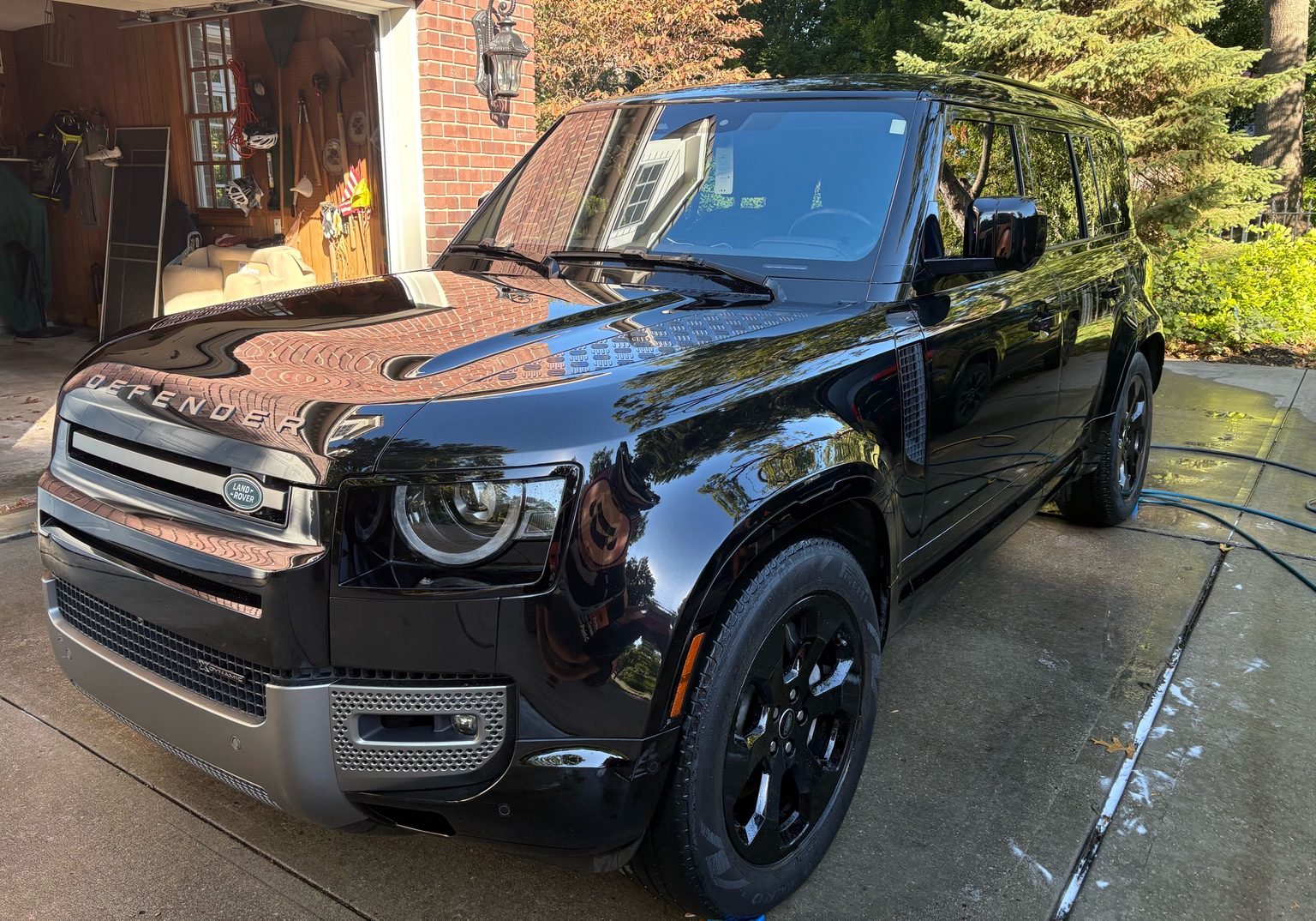 Detailed Land Rover Defender exterior