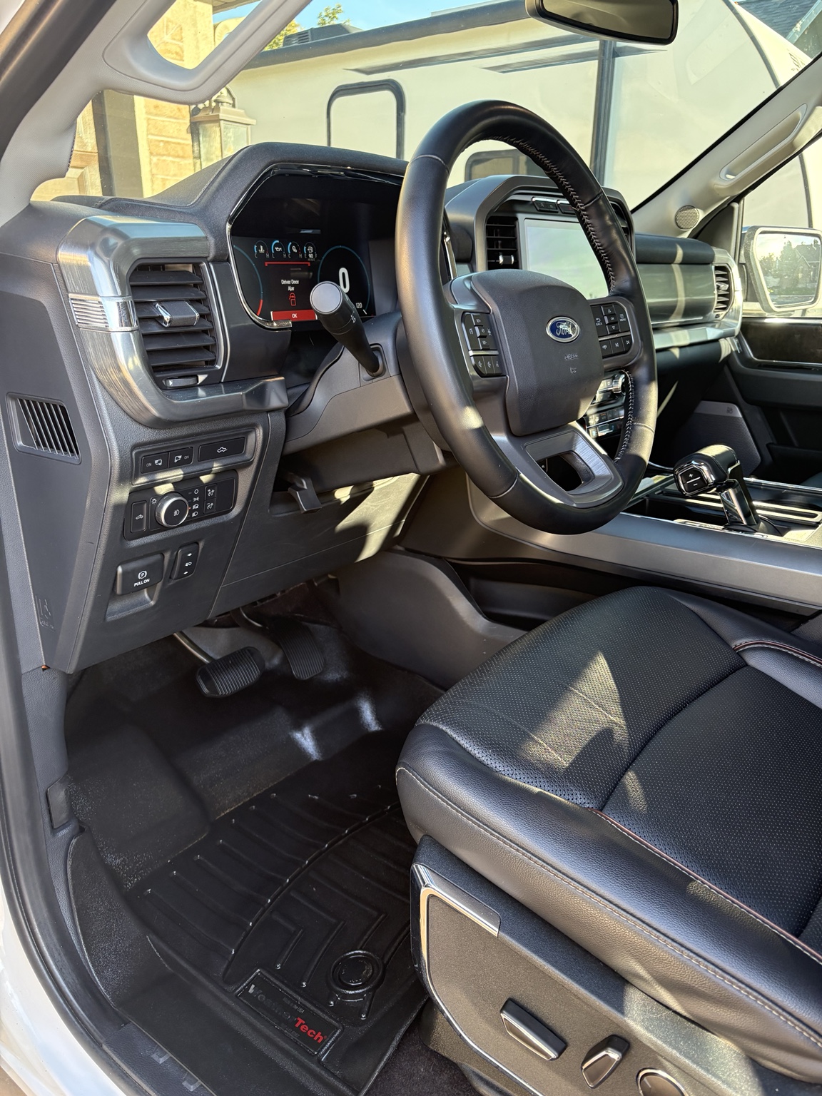 Clean Ford truck interior
