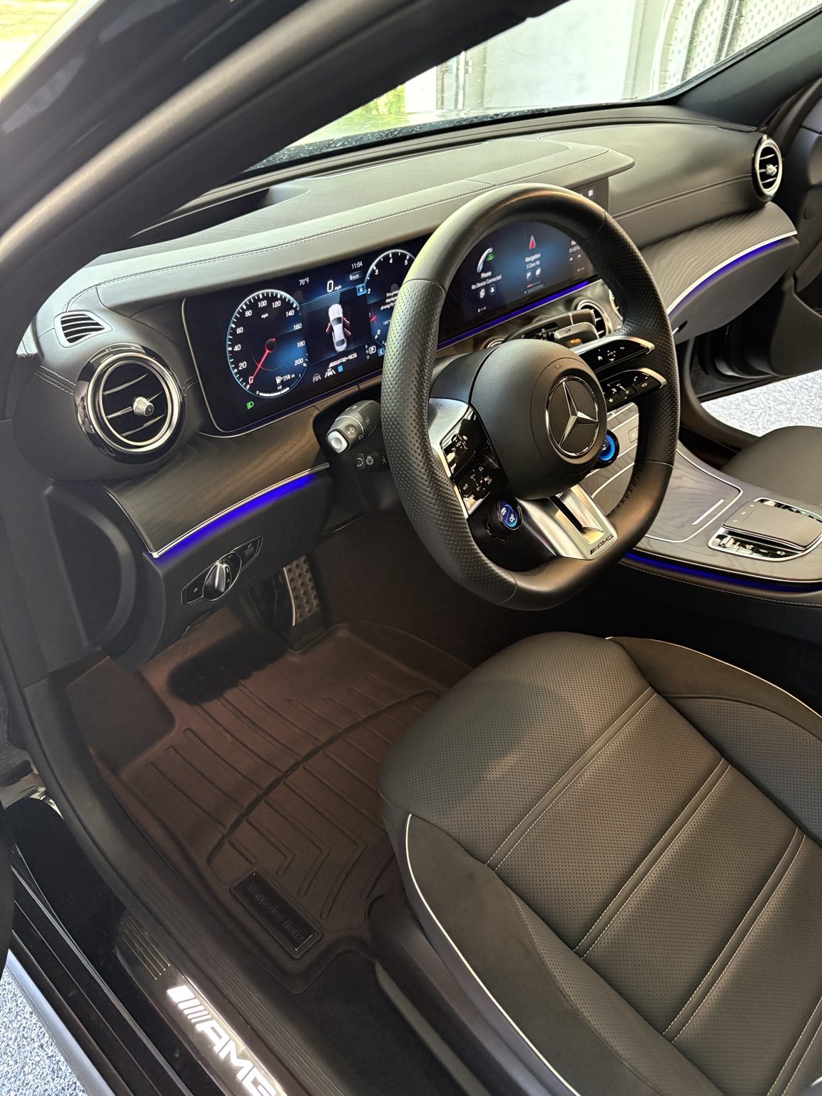 Clean Mercedes AMG interior