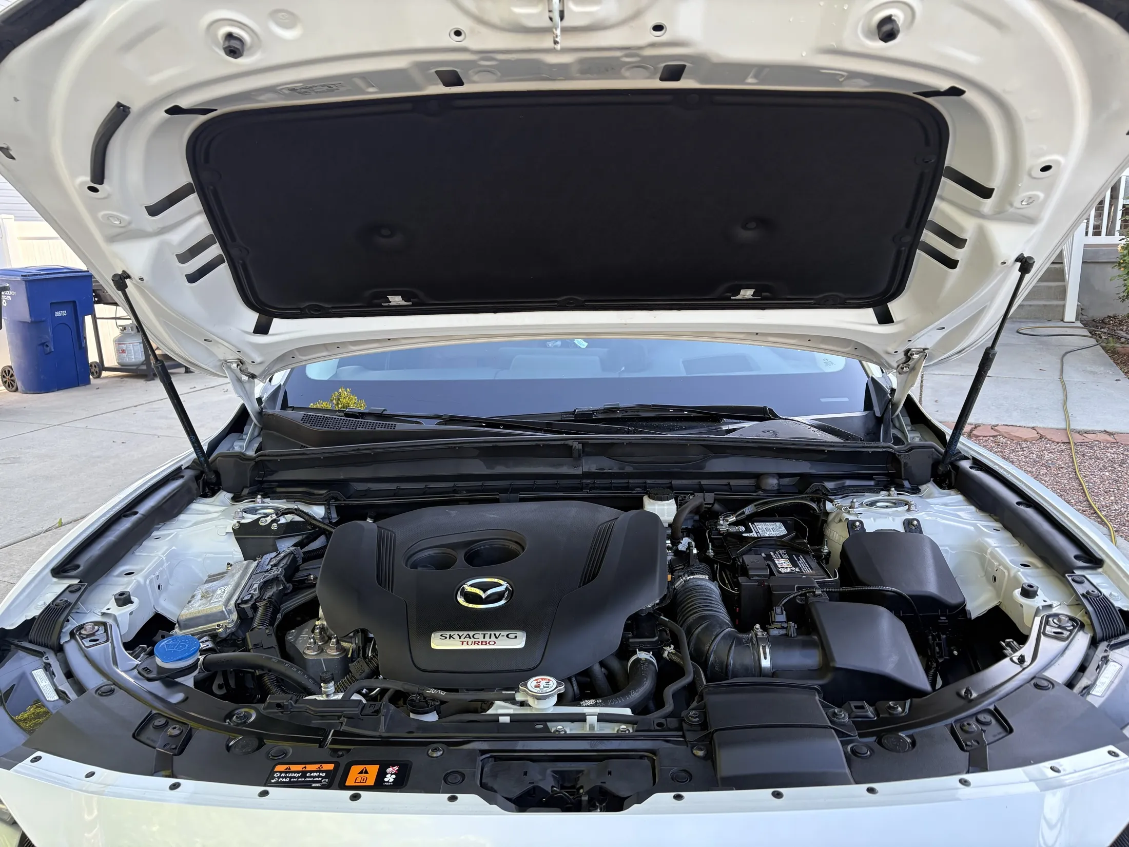 Detailing prep under the hood for a West Valley City vehicle